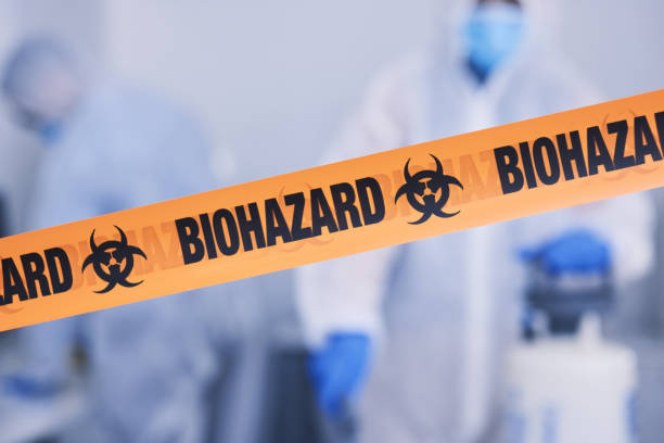Professional Biohazard technician working in Mulberry, FL